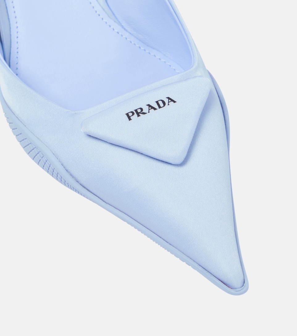 Prada - Nylon gabardine slingback pumps 