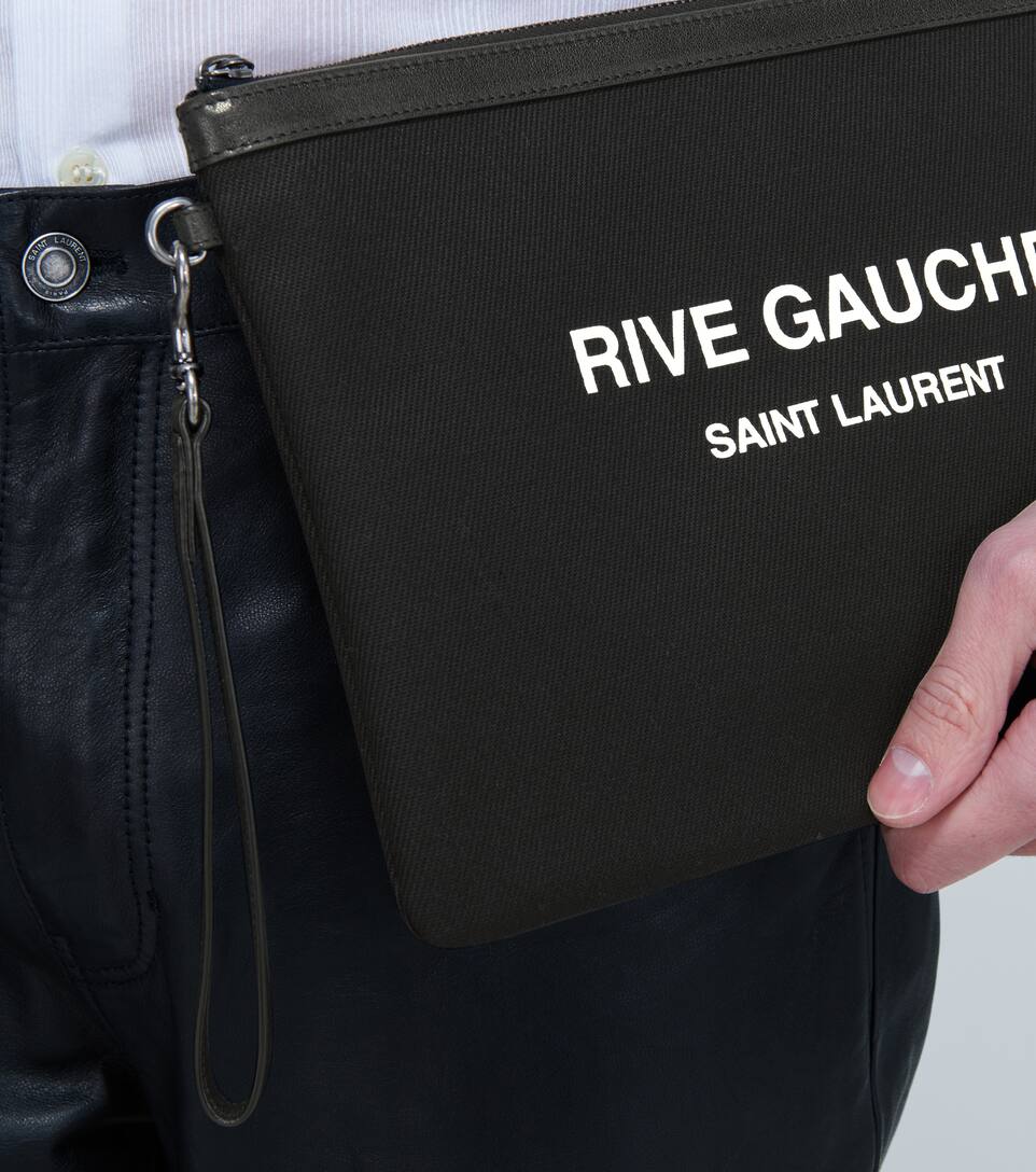 SAINT LAURENT Logo print pouch,P00441551