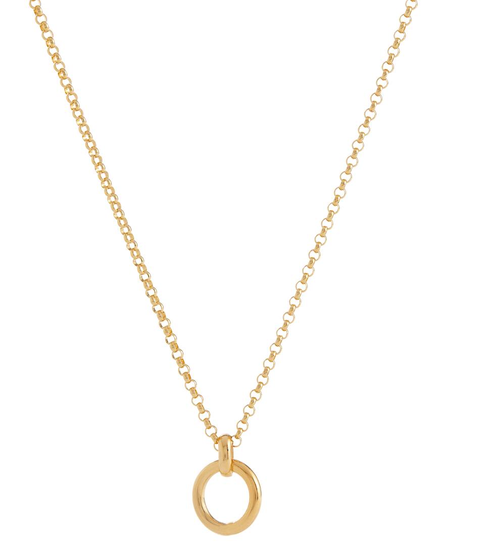 Tilly Sveaas Small Eternity Ring 18kt Gold Plated Necklace Mytheresa