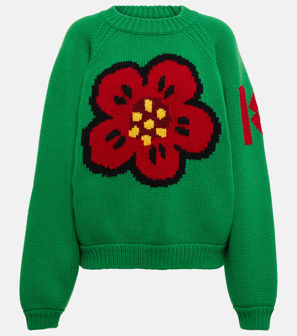 Kenzo - Intarsia wool sweater | Mytheresa