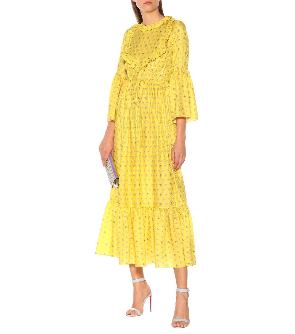 En Volants Tessa Preen Robe By À Jacquard Thornton Bregazzi Midi GMqSVUzp