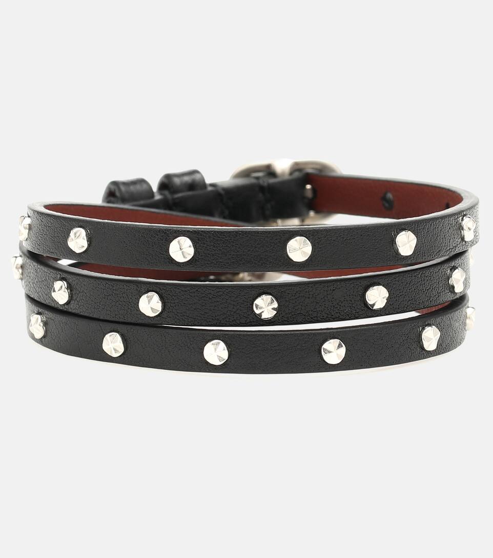 Ornements Alexander En Cuir Mcqueen Bracelet À Yvbm6fgI7y