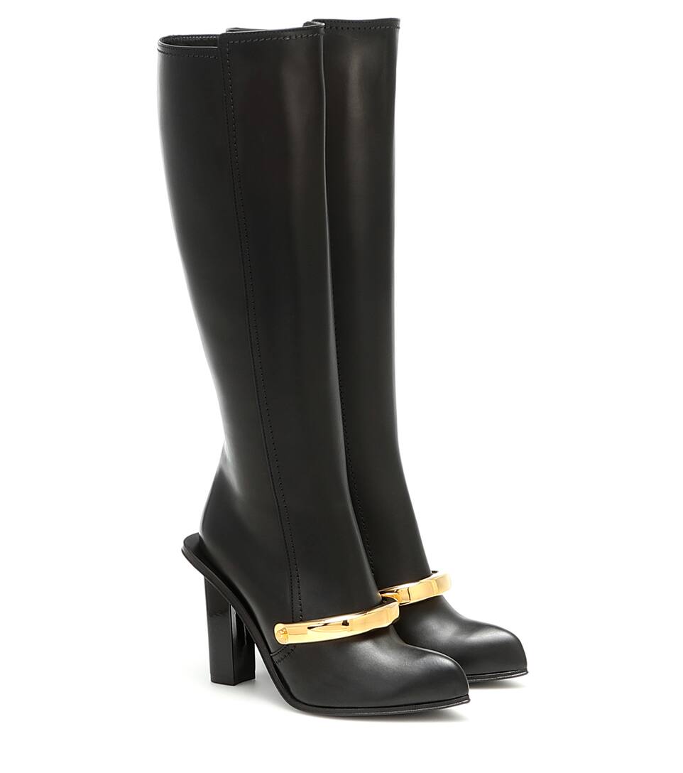 alexander mcqueen knee high boots