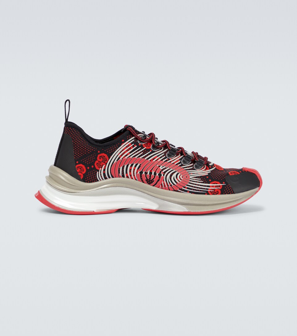 Gucci - Sneakers in mesh con stampa | Mytheresa