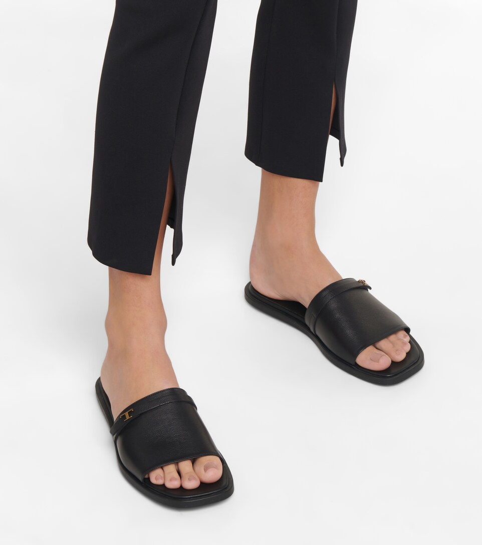 Tod's - Leather slides | Mytheresa