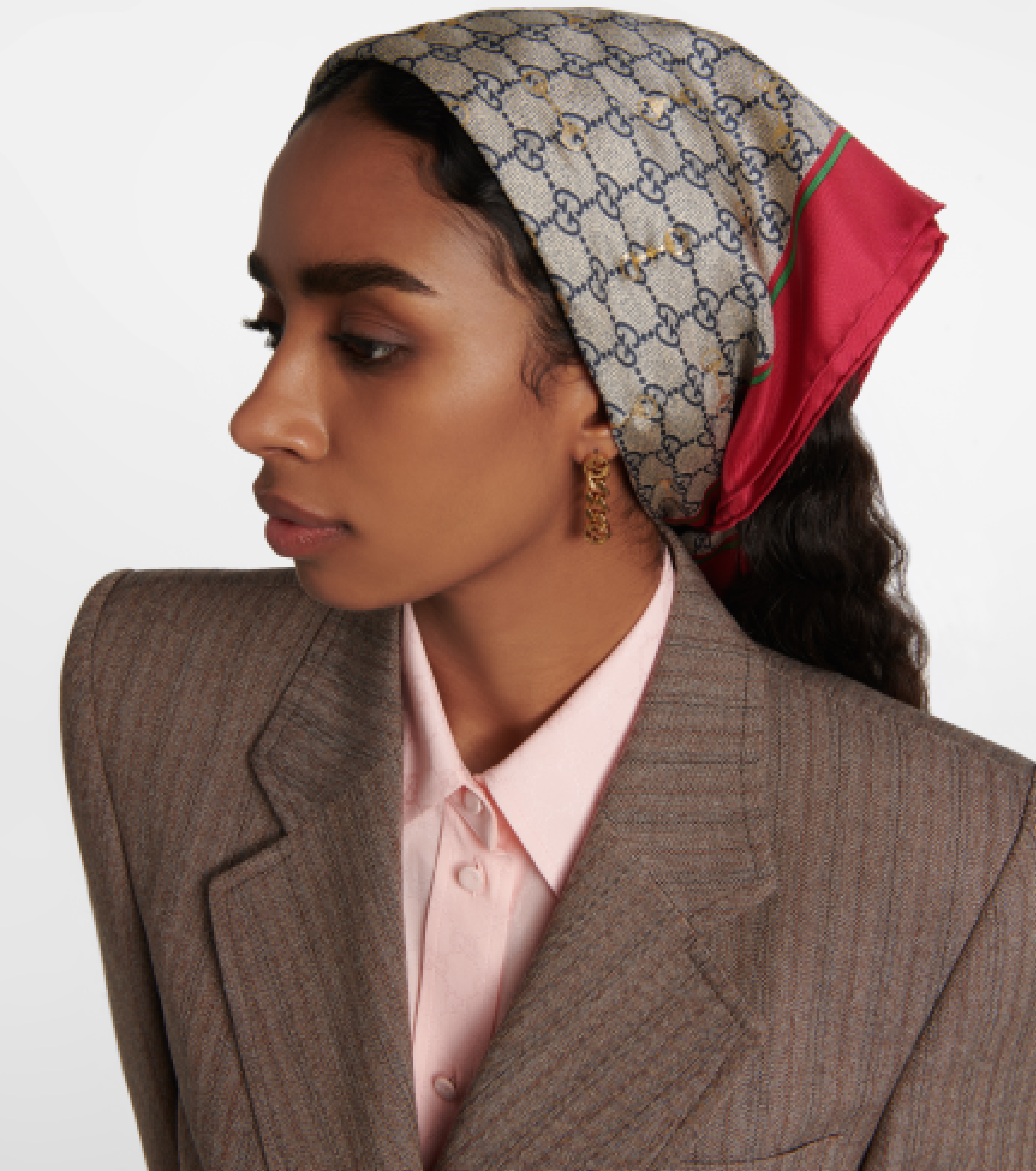 Gucci GG Horsebit silk scarf Mytheresa