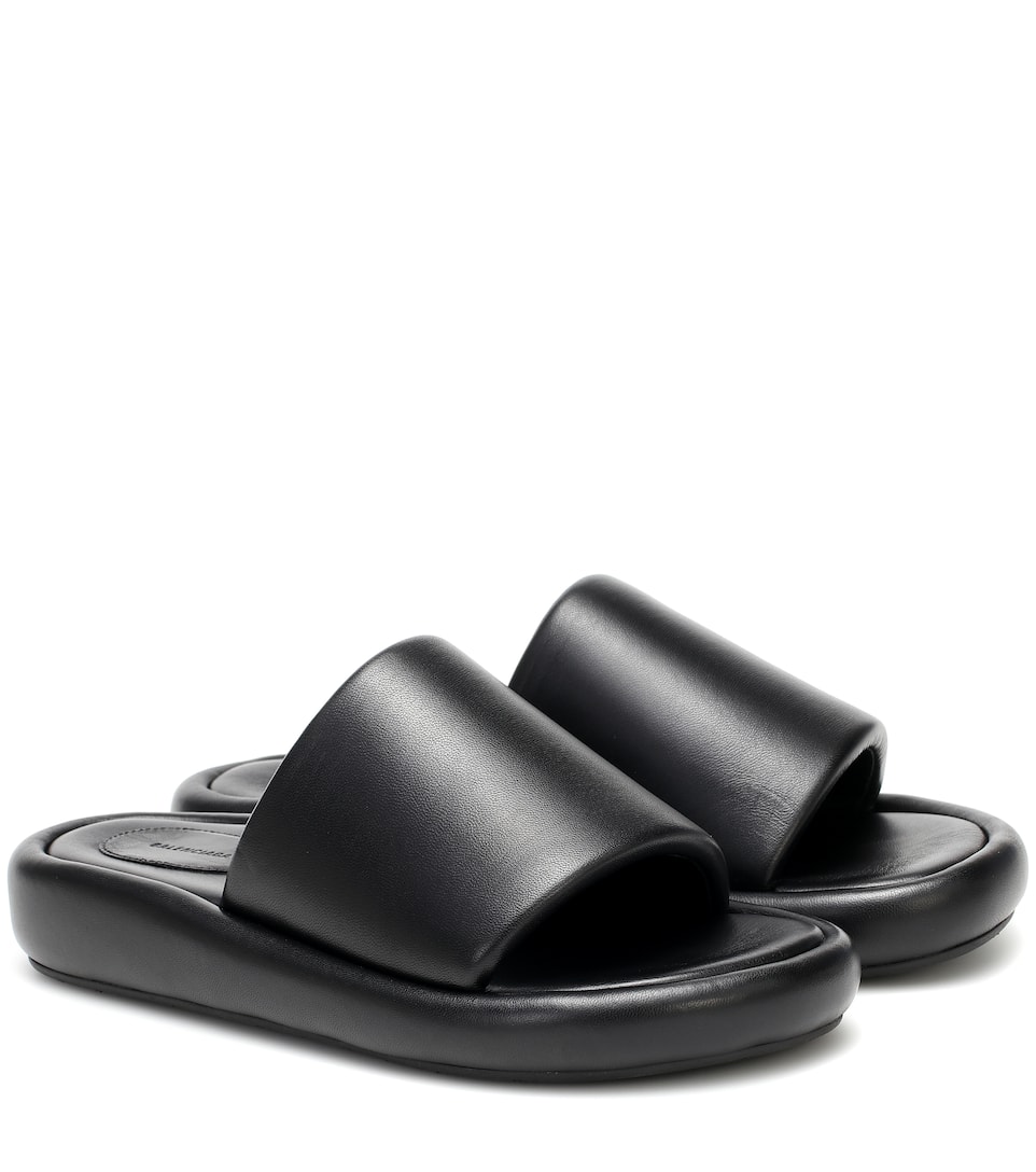 balenciaga leather sandals