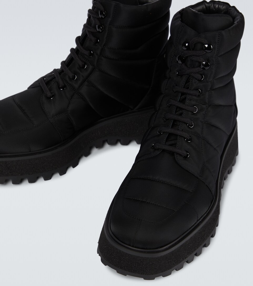 quilted combat boots