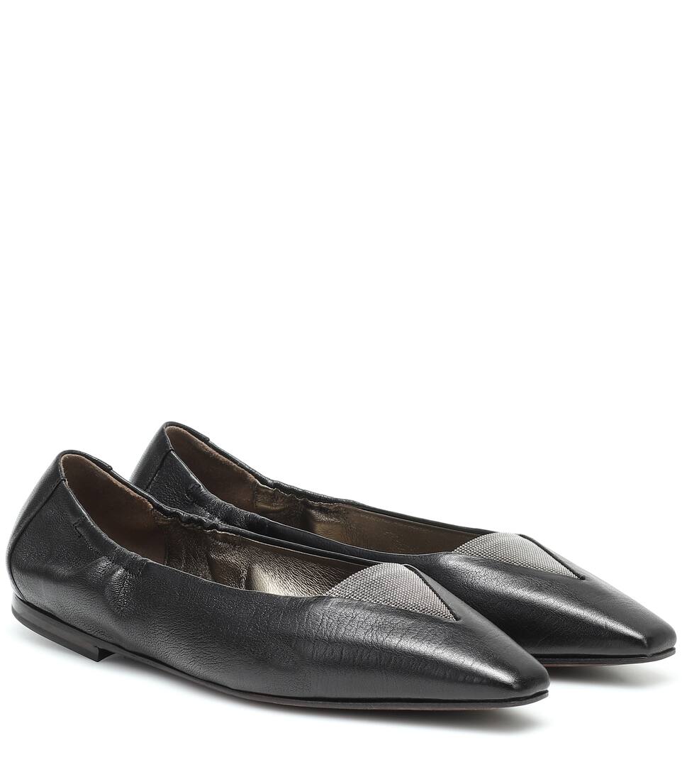 Brunello cucinelli flats clearance