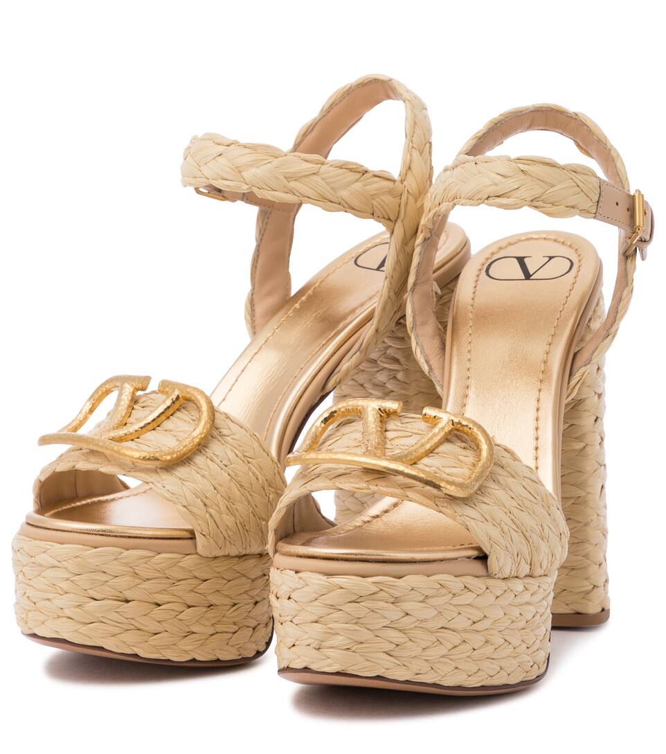 vlogo platform sandals