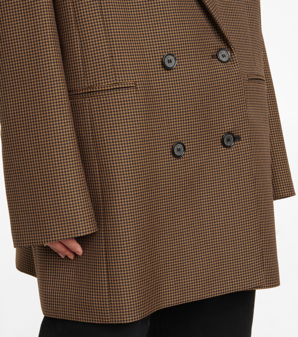 oversized houndstooth blazer