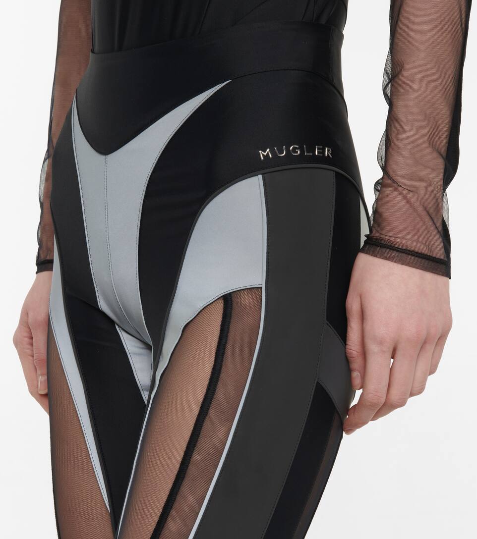 Mugler paneled leggings clearance