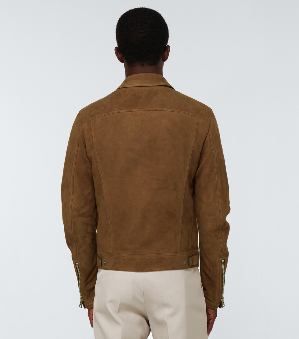 suede blouson jacket