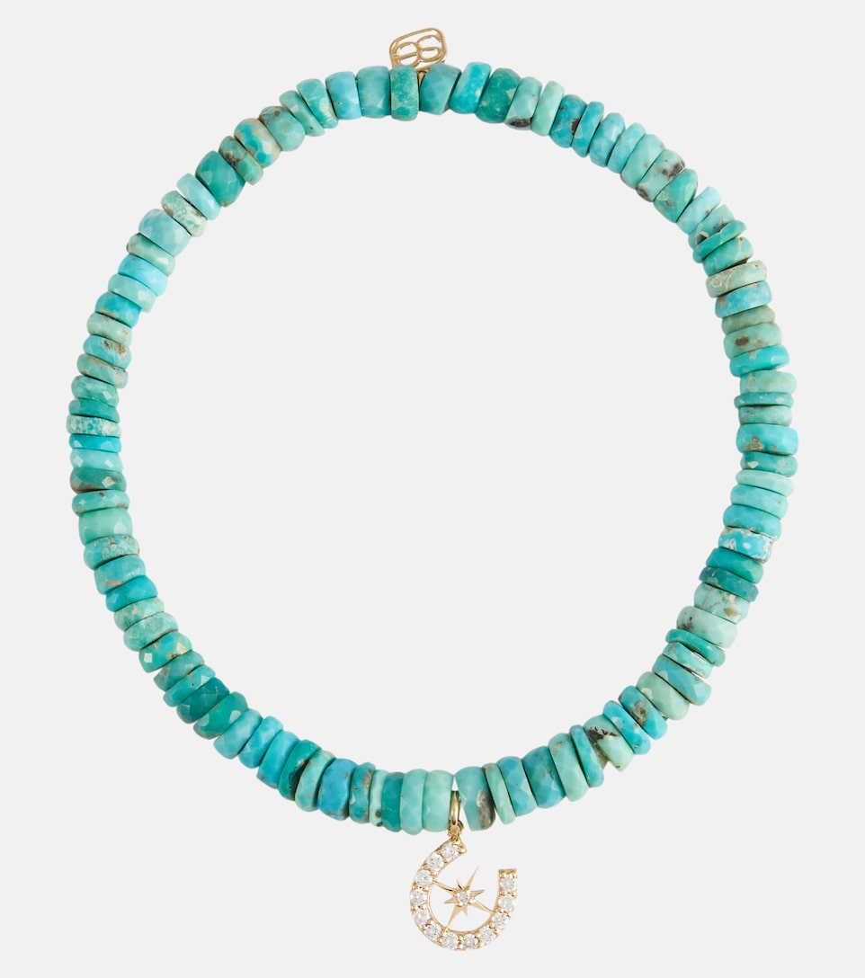 Starburst Horseshoe 14kt gold bracelet 