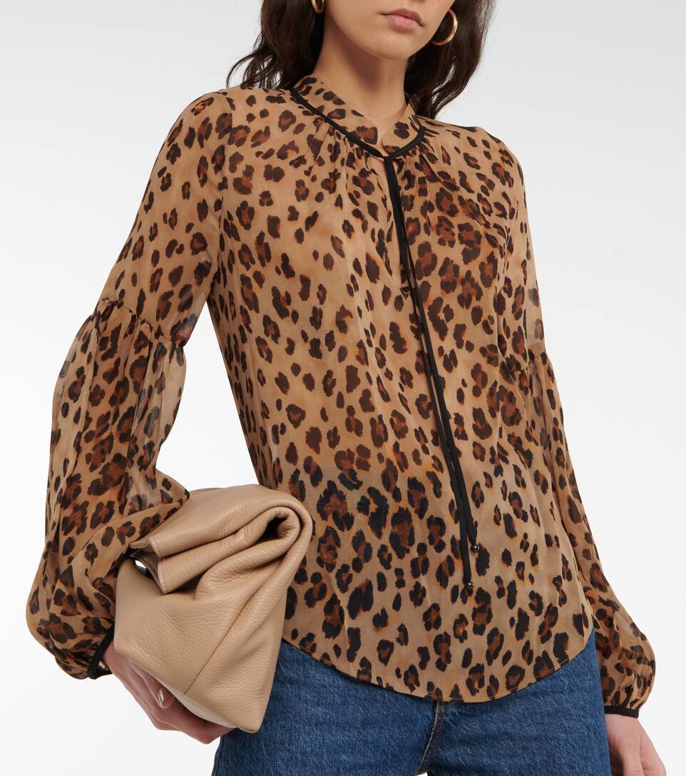 Veronica Beard - Casat leopard print top | Mytheresa