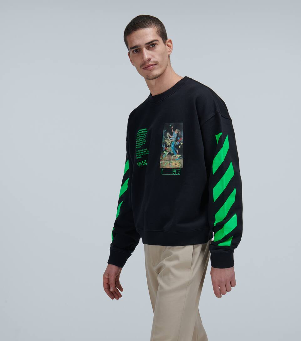 OFF-WHITE PASCAL PAINTING CREWNECK SWEATSHIRT,P00447621