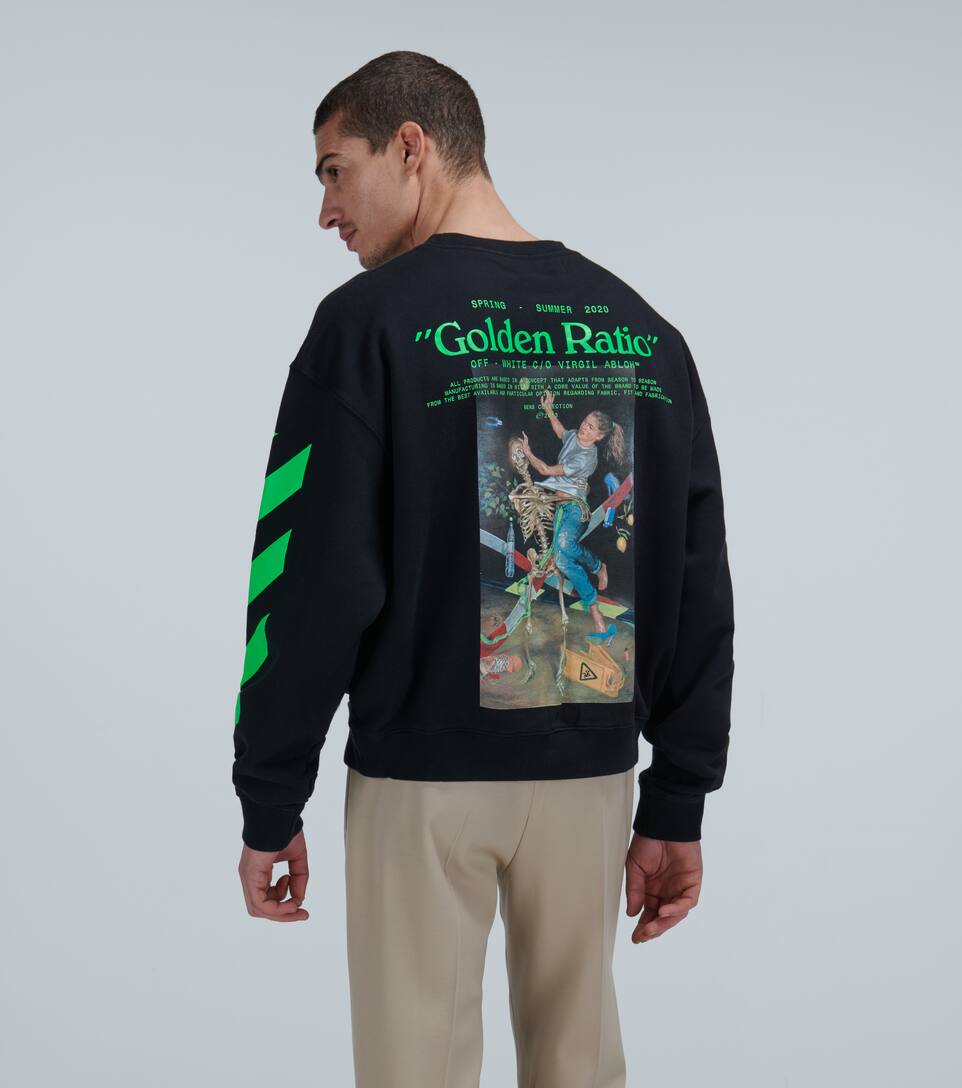 OFF-WHITE PASCAL PAINTING CREWNECK SWEATSHIRT,P00447621