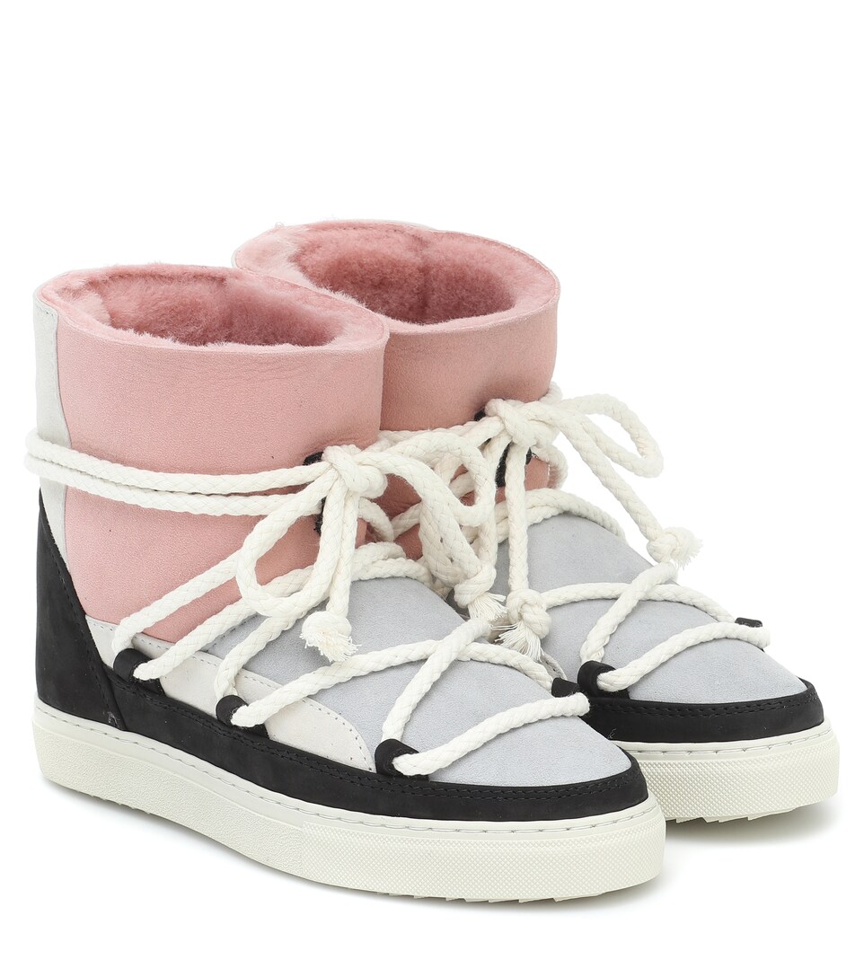 Patchwork Suede Boots 
