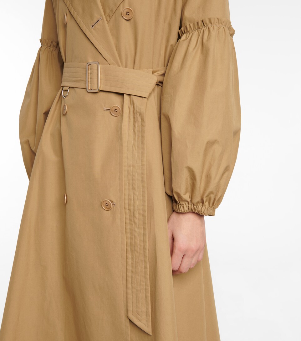 pleated duster coat