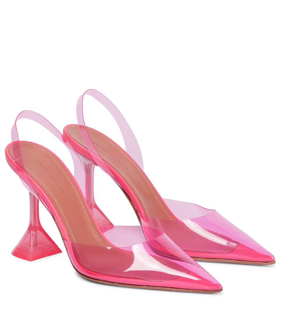 Amina Muaddi - Holli Glass PVC 