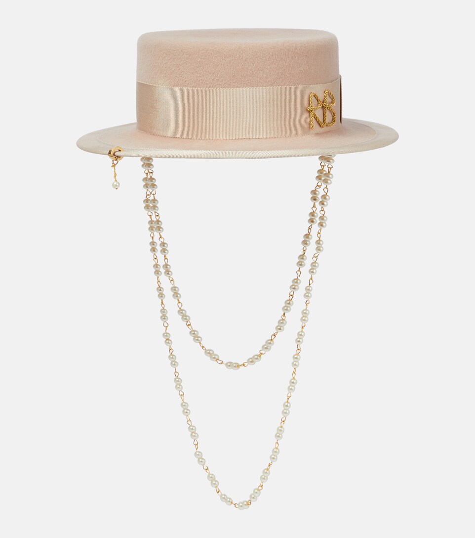 Ruslan Baginskiy - Embellished felt hat 