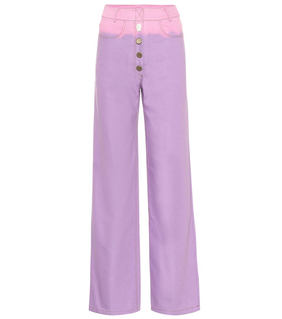 purple wide leg jeans
