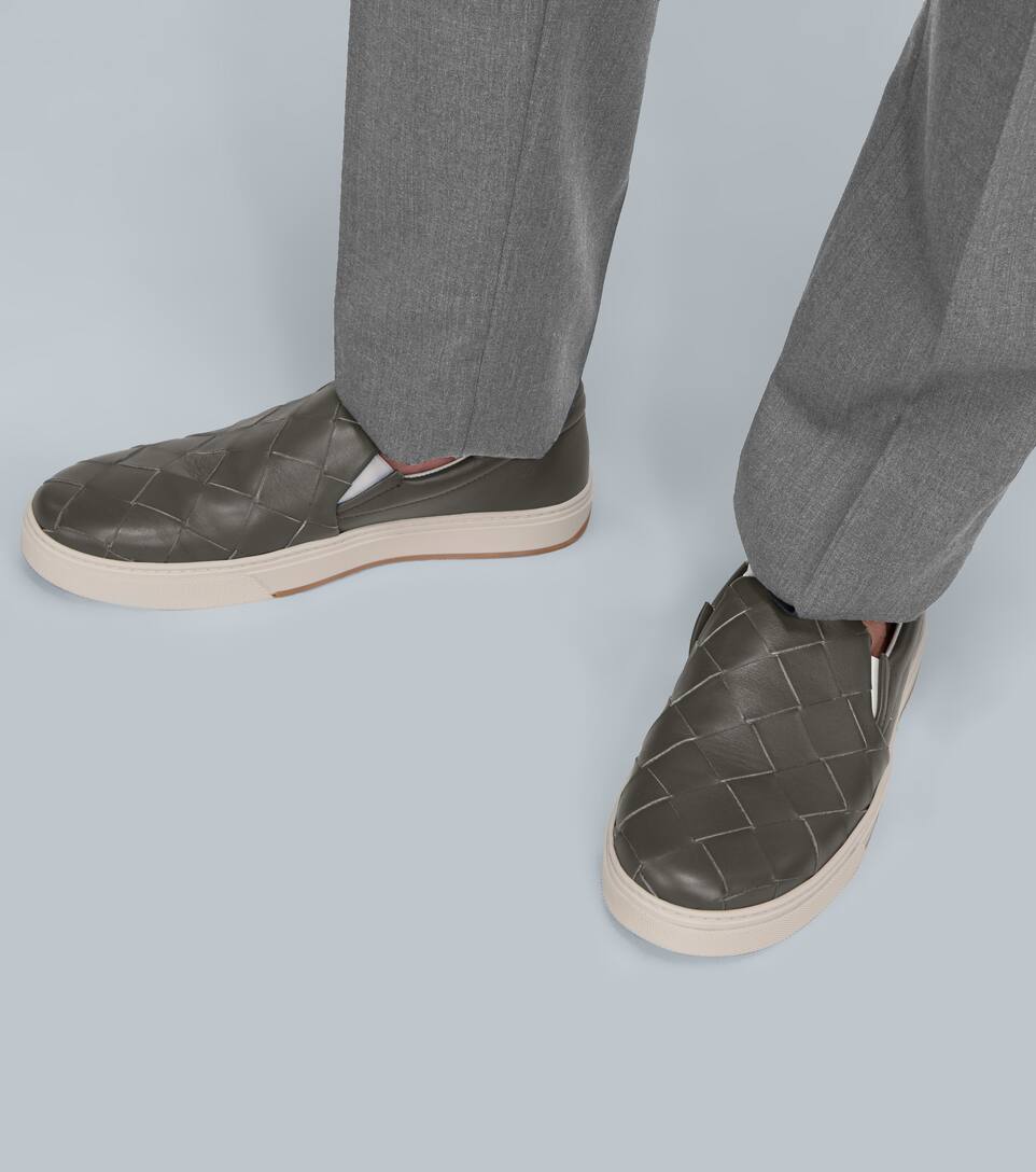 BOTTEGA VENETA SNEAKERS IN INTRECCIATO LEATHER,P00443528