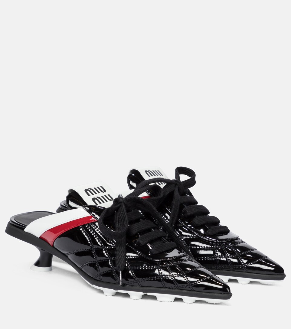 miu miu patent leather sneakers