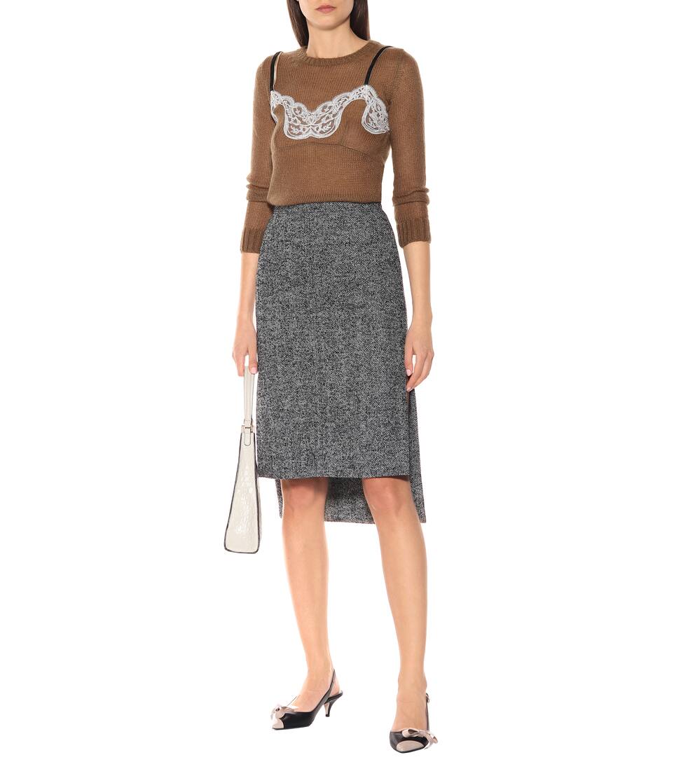 N°21 Jupe Tweed Laine Mélangée En De Nn0Xw8OZPk