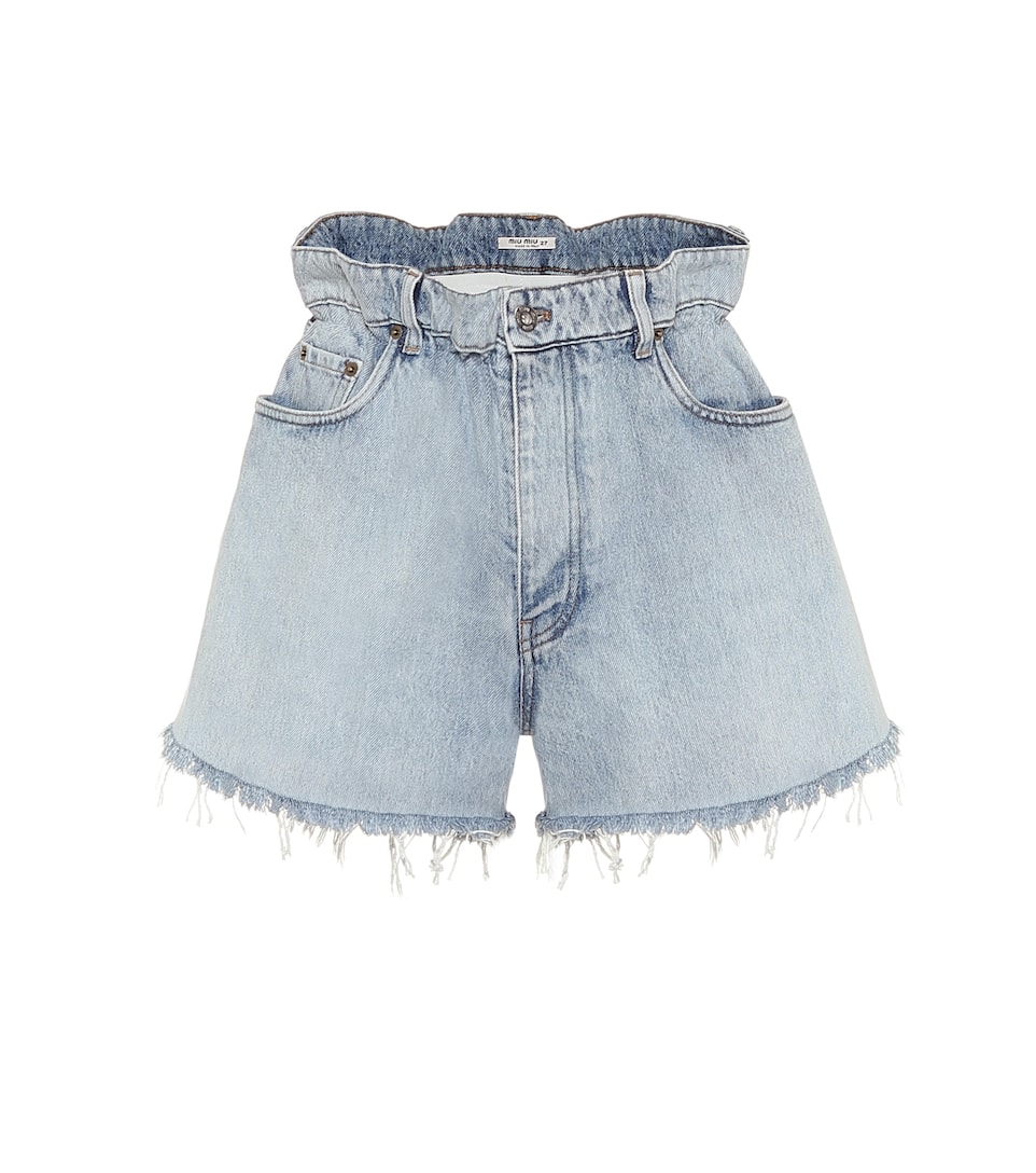 Paper bag jeans shorts clearance