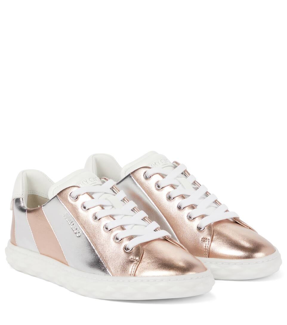 jimmy choo trainers rose gold