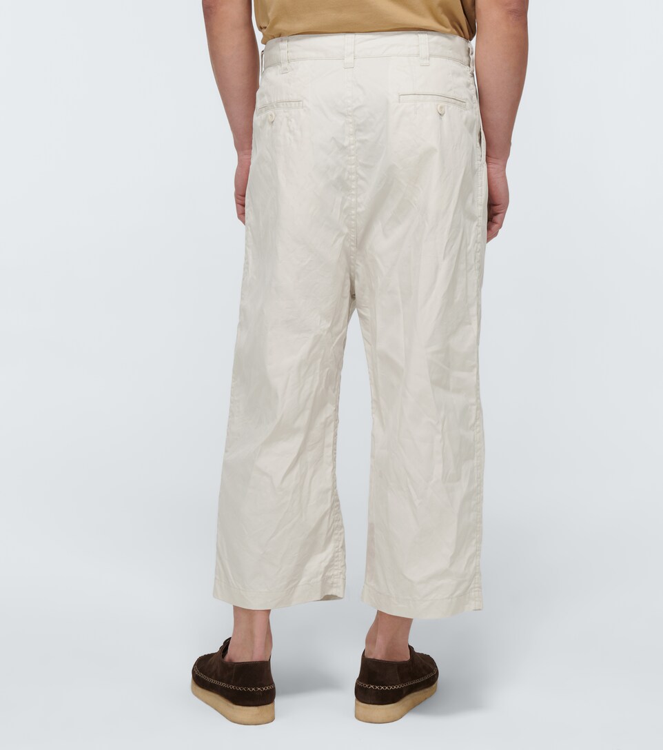Cotton wide-leg pants 