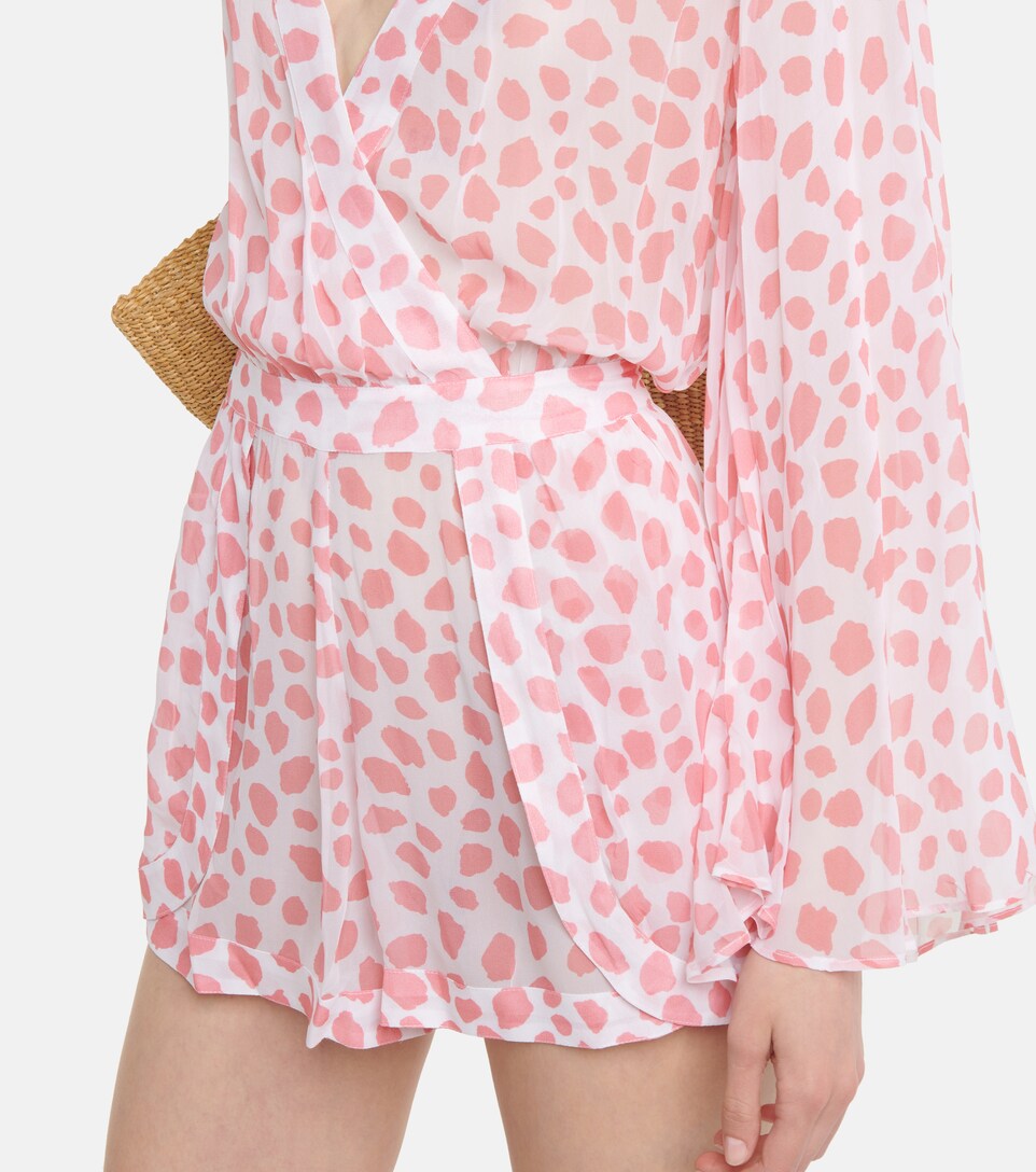 Alexandra Miro - Emma leopard-print chiffon playsuit | Mytheresa