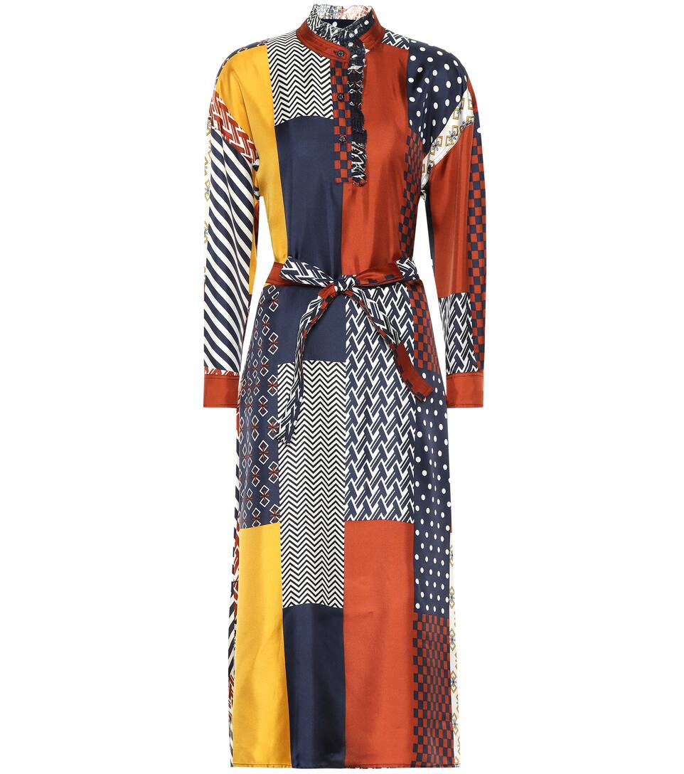 Tory burch silk shirt dress clearance