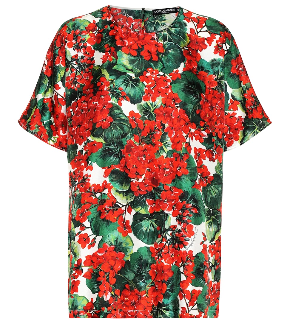 Imprimé Top Gabbana En Soie Dolceamp; kXZiOTPlwu