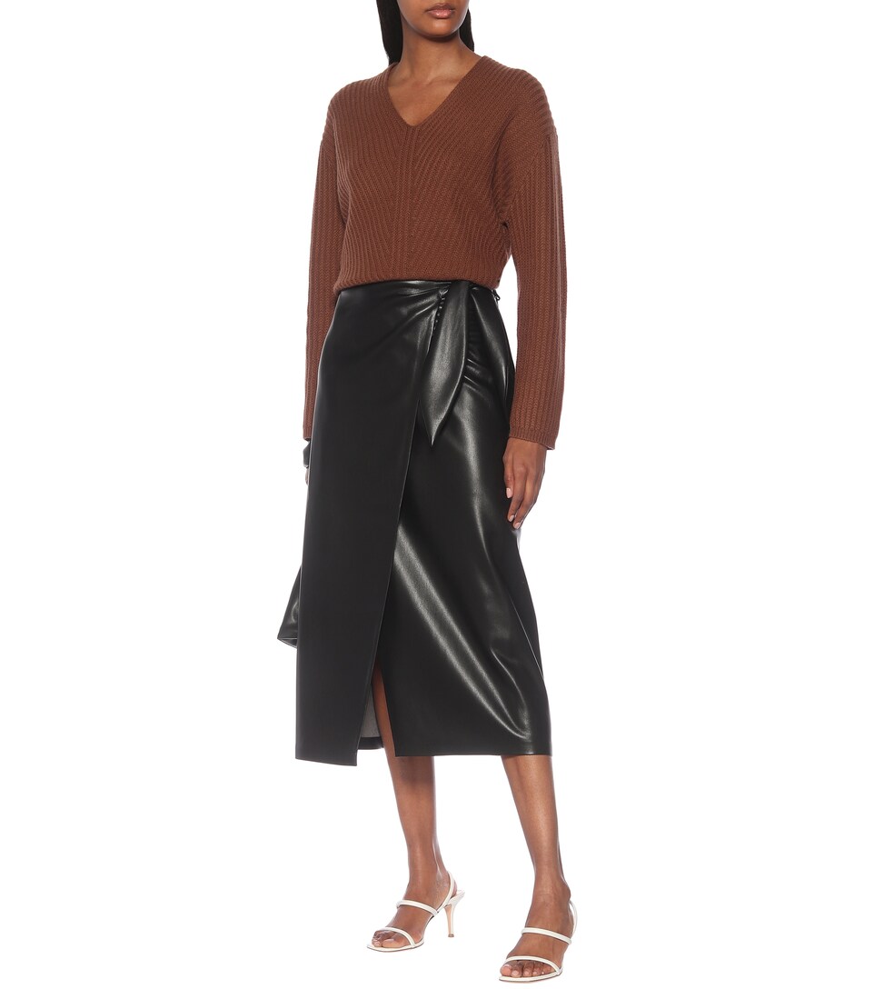 Gonna Midi Amas In Similpelle - Nanushka | Mytheresa