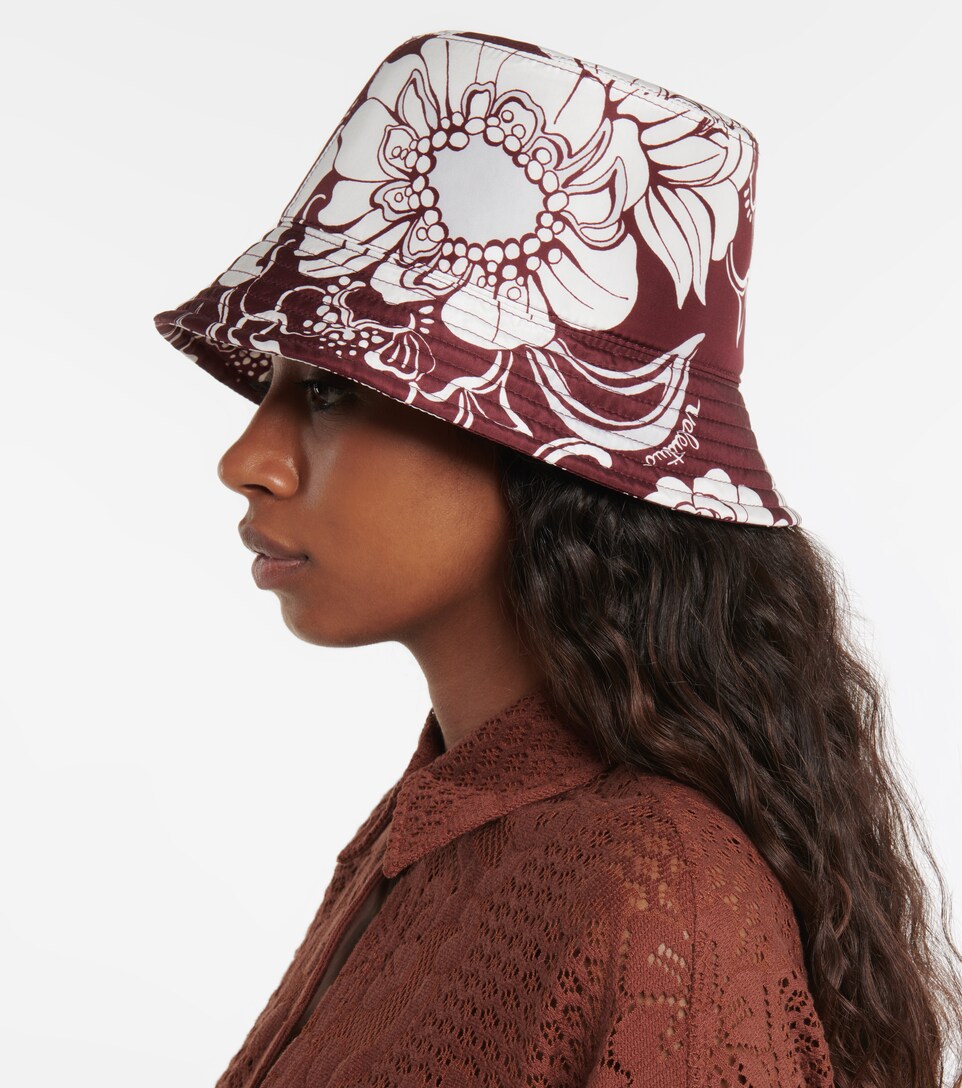 Street Flowers silk bucket hat 