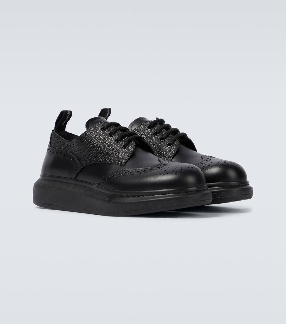 ALEXANDER MCQUEEN Hybrid chunky-sole leather brogues,P00439646