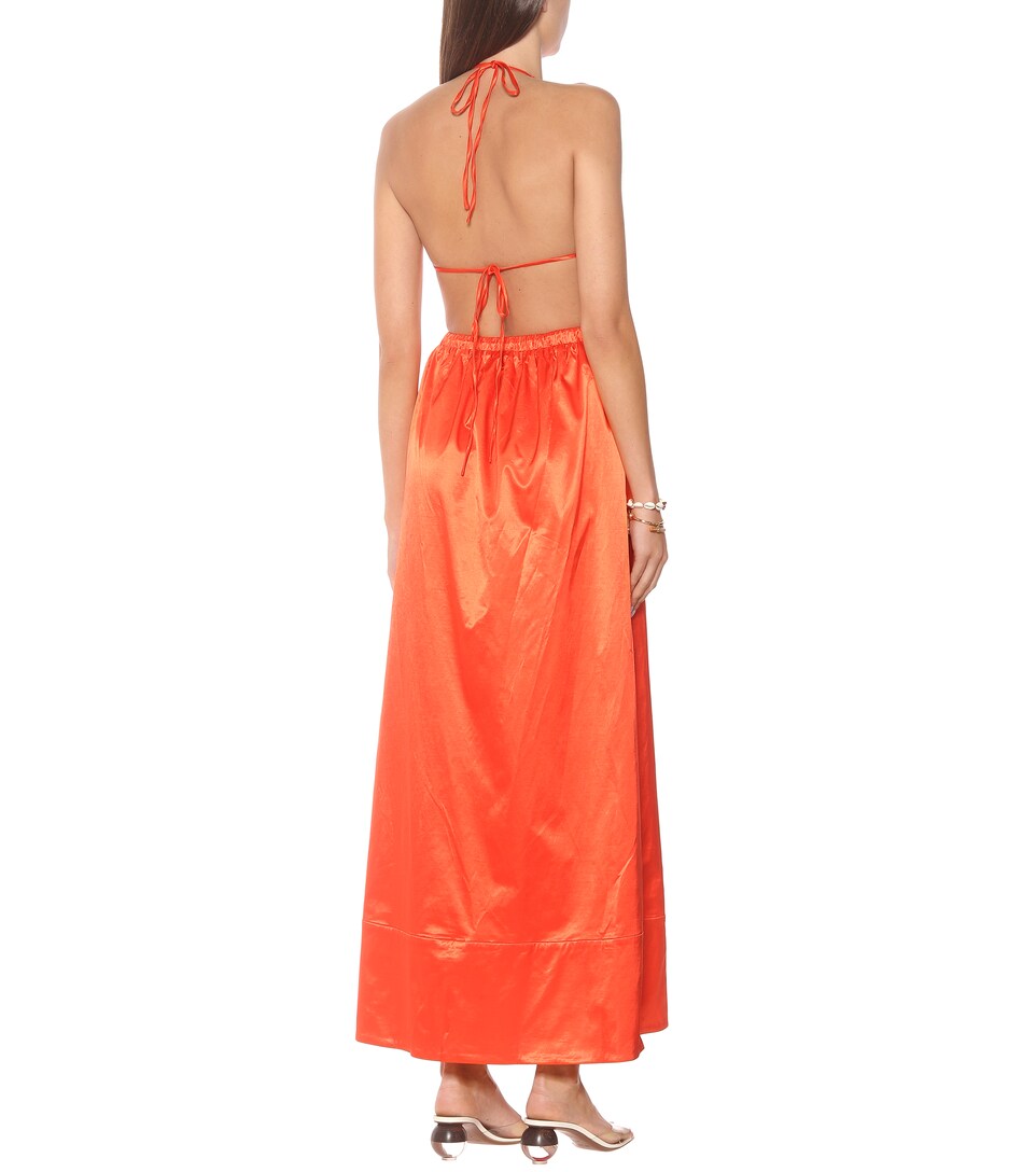 Sidney Sateen Maxi Dress | Staud 