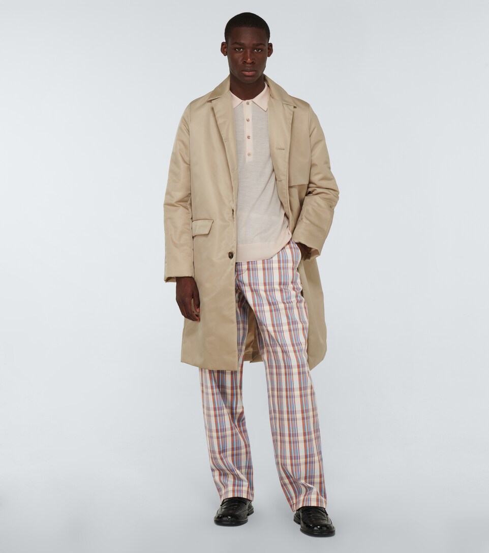 acne studios checked coat