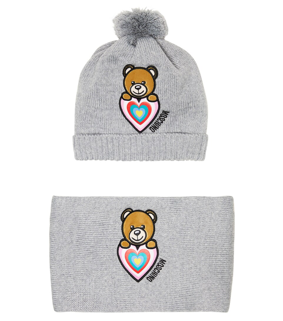 moschino logo beanie