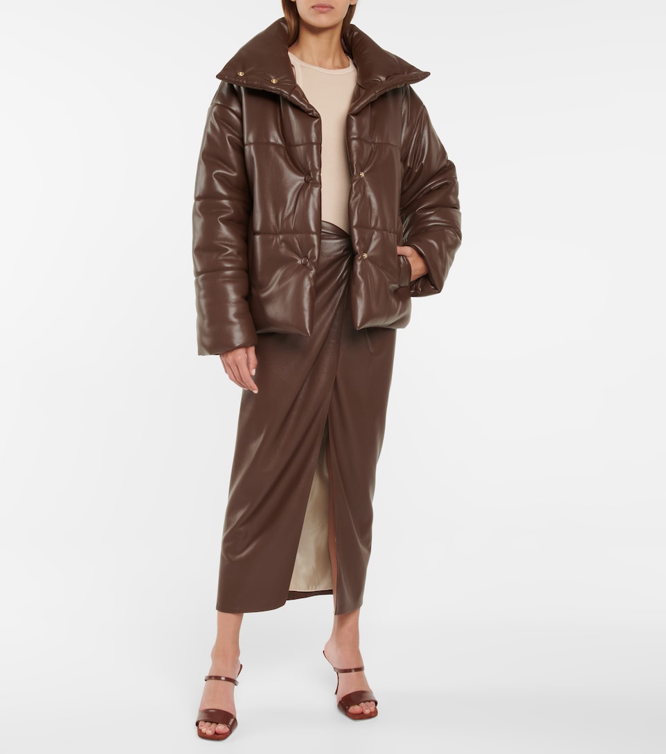 nanushka hide puffer jacket