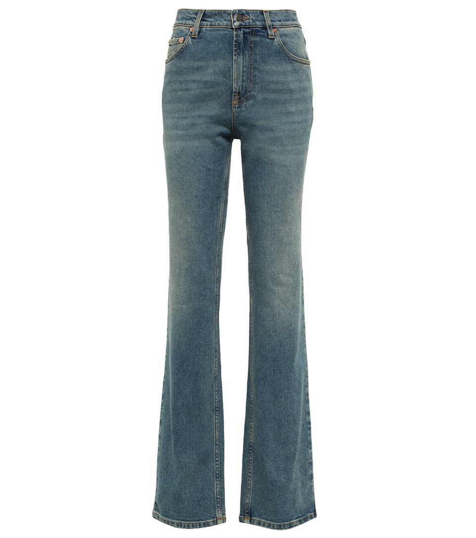 Valentino - High-rise bootcut jeans 
