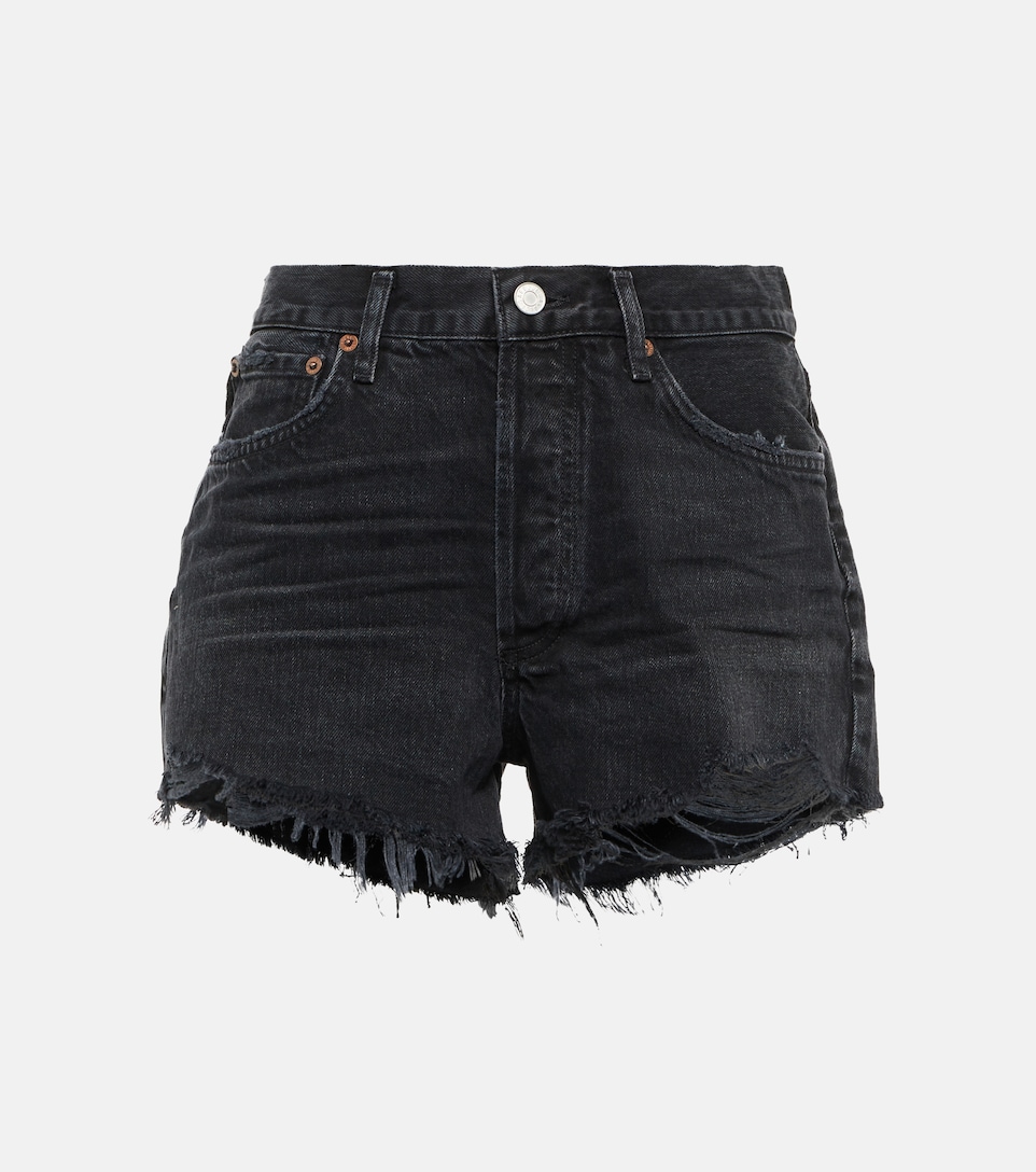 Agolde - Parker high-rise denim shorts 
