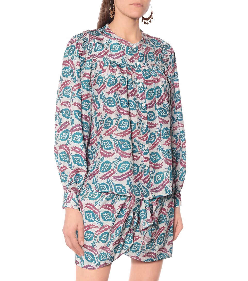 Ritonea Printed Silk Blouse | Isabel 