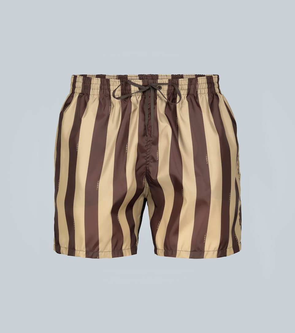 fendi logo swim shorts