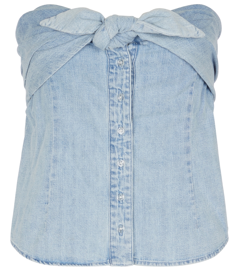 Rta - Leia denim bustier | Mytheresa