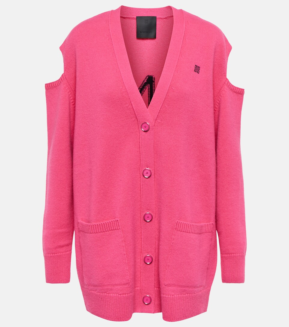 Givenchy - Cutout wool-blend cardigan 