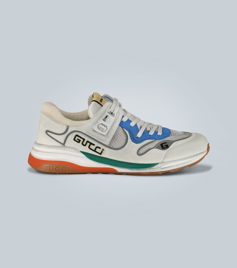 Gucci White Ultrapace Sneakers In White