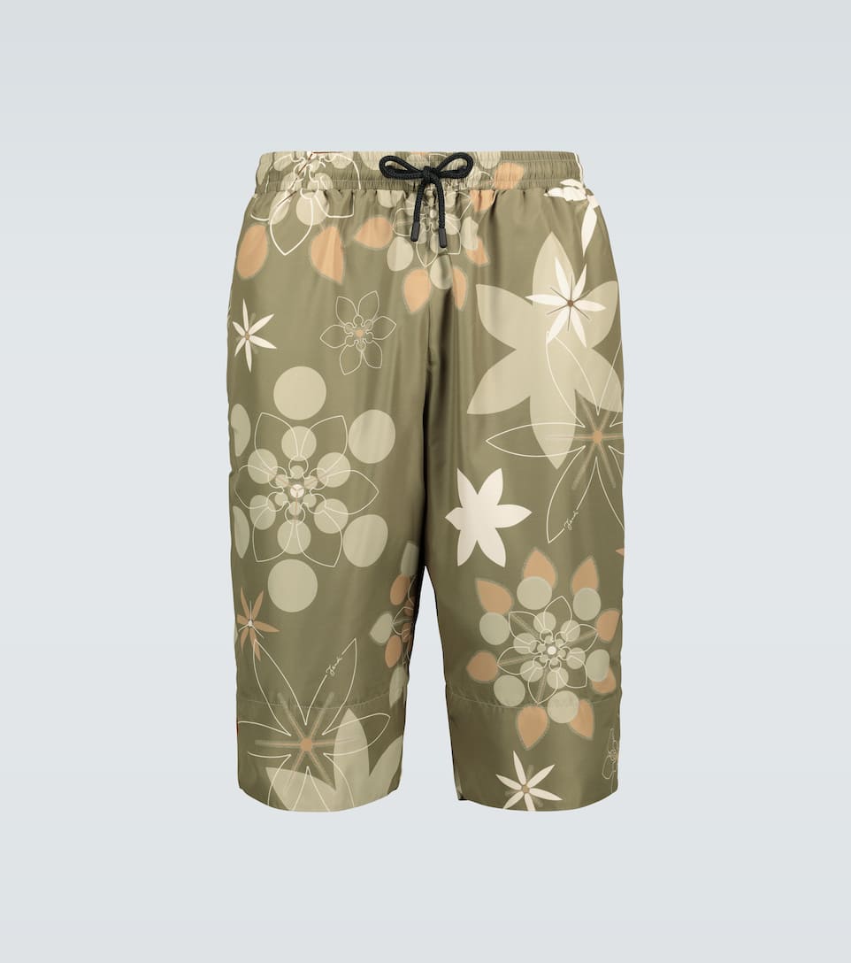fendi monogram swim shorts